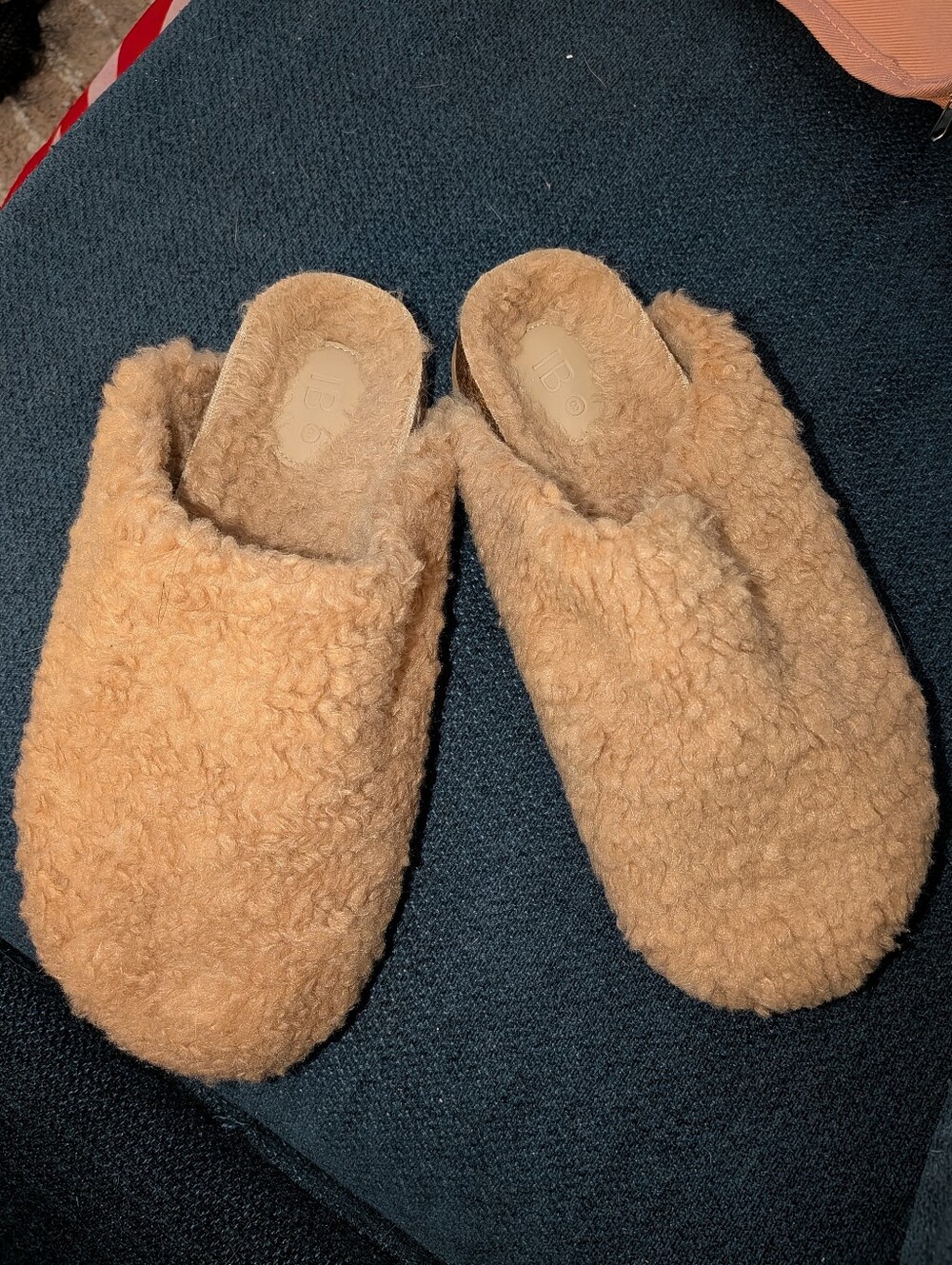 IB Intentionally Blank Tan Slippers, 8